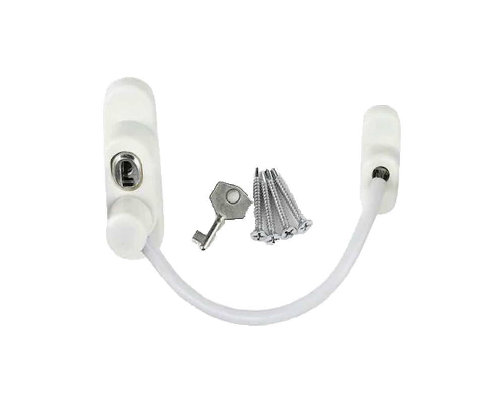 PVC HALATLI EMNİYET KİLİDİ BEYAZ