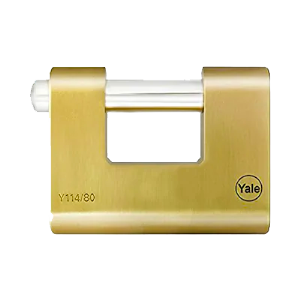 YALE 80 MM OVAL KAYAR PİMLİ PİRİNÇ ASMA KİLİT