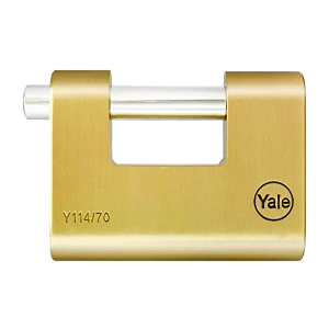 YALE 70 MM OVAL KAYAR PİMLİ PİRİNÇ ASMA KİLİT