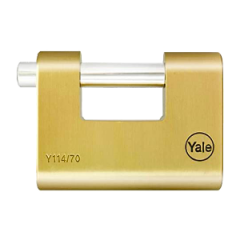 YALE 70 MM OVAL KAYAR PİMLİ PİRİNÇ ASMA KİLİT
