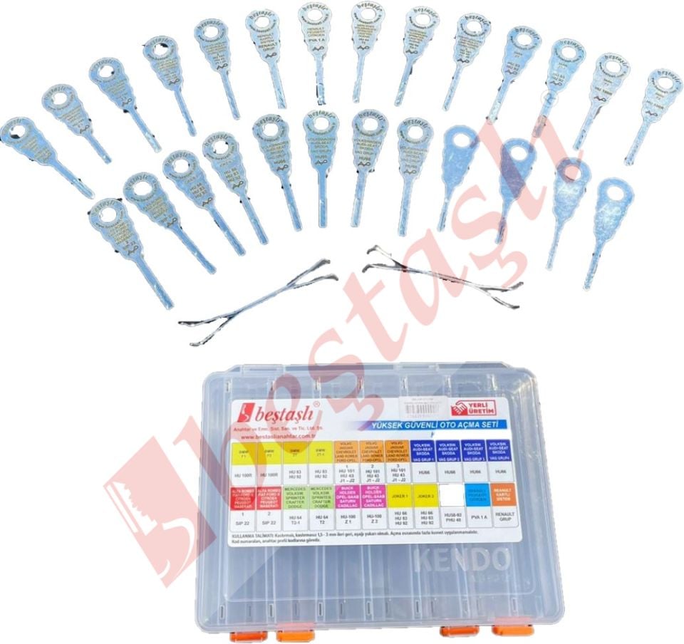 YÜKSEK GÜVENLİKLİ OTO AÇMA SET
