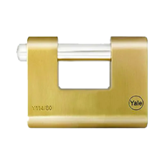 YALE 80 MM OVAL KAYAR PİMLİ PİRİNÇ ASMA KİLİT